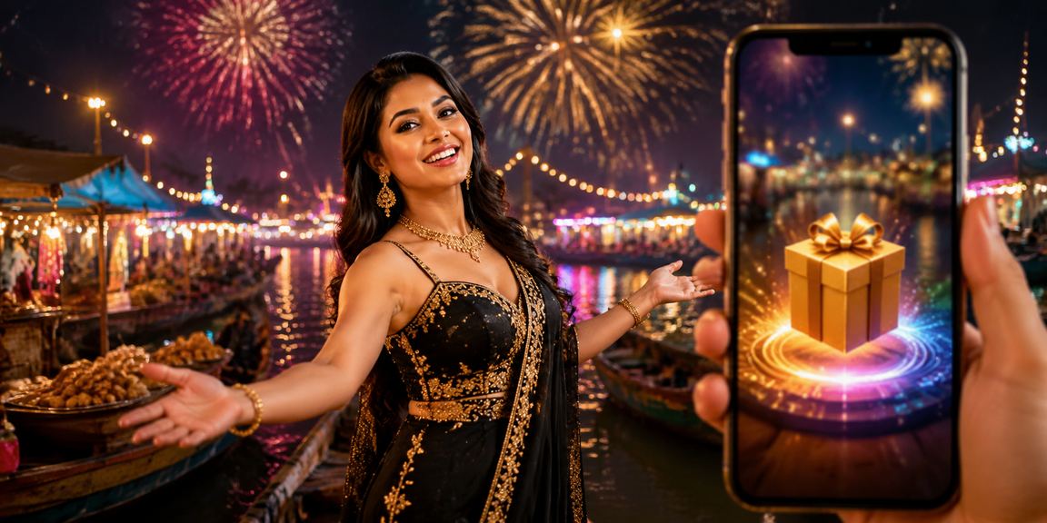 বরিশালের রাতের বাজারের আলোকিত পরিবেশে মোবাইলে গেম খেলছেন