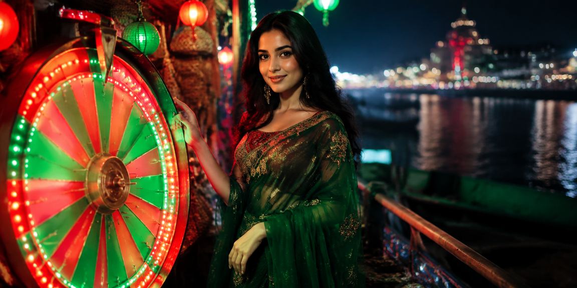 রংপুরে লাল-সবুজ থিমে লাকি ড্র অনুষ্ঠানের দৃশ্য